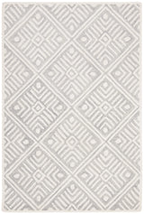 Safavieh Micro-Loop 4'-0" x 6'-0" Rug in Grey / Ivory