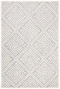 Safavieh Micro-Loop 4'-0" x 6'-0" Rug in Grey / Ivory