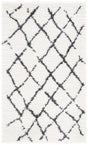 Safavieh Berber Shag 3'-0" x 5'-0" Rug in Creme / Brown