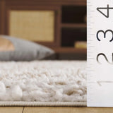 Safavieh Rumi Shag 4'-0" x 6'-0" Rug in Ivory / Beige