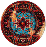 Safavieh Vintage Hamadan 10'-0" x 10'-0" Rug in Red / Light Blue