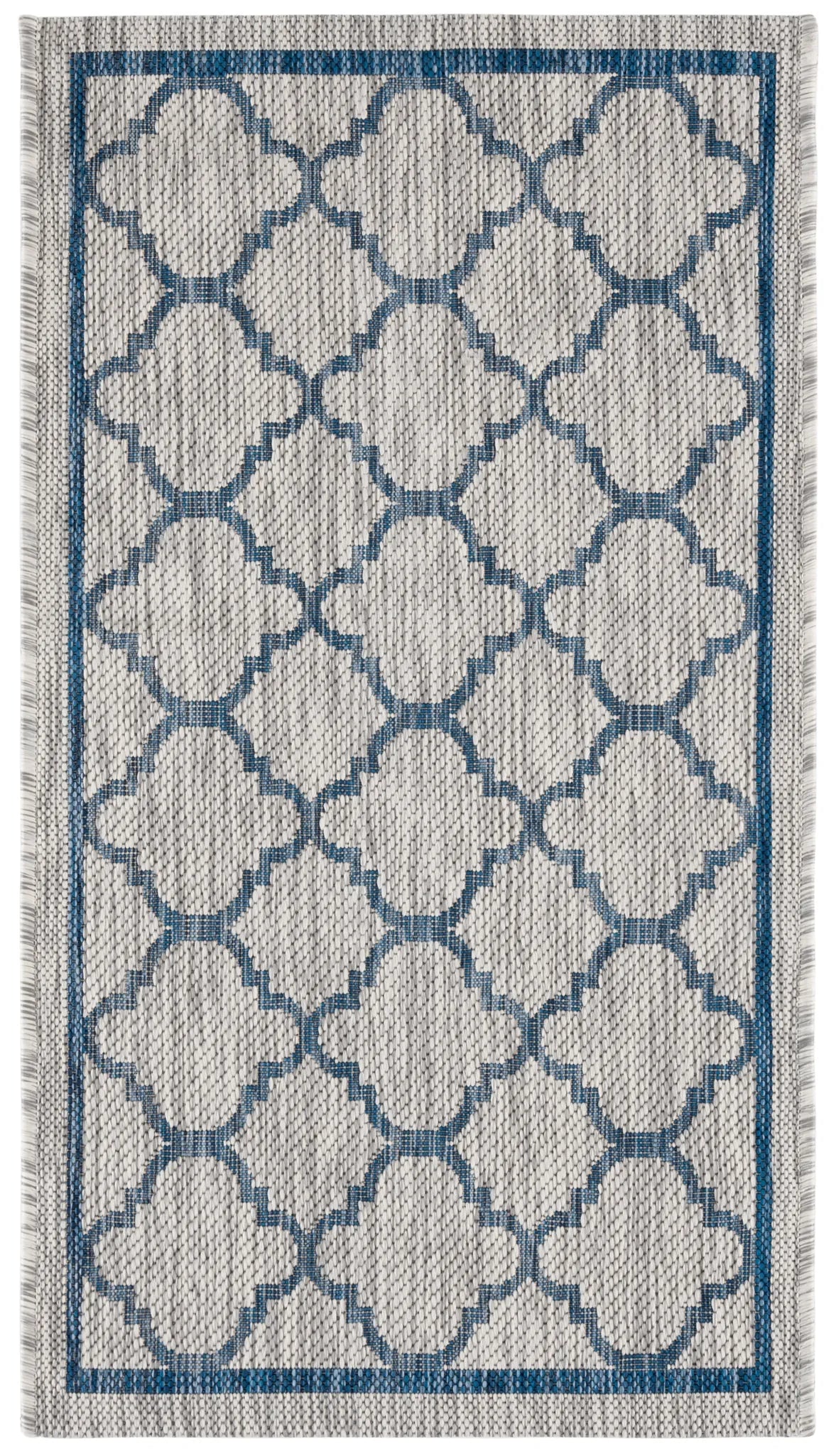 Safavieh Courtyard 2'-0" x 3'-7" Rug in Grey / Navy