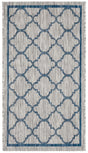 Safavieh Courtyard 2'-0" x 3'-7" Rug in Grey / Navy