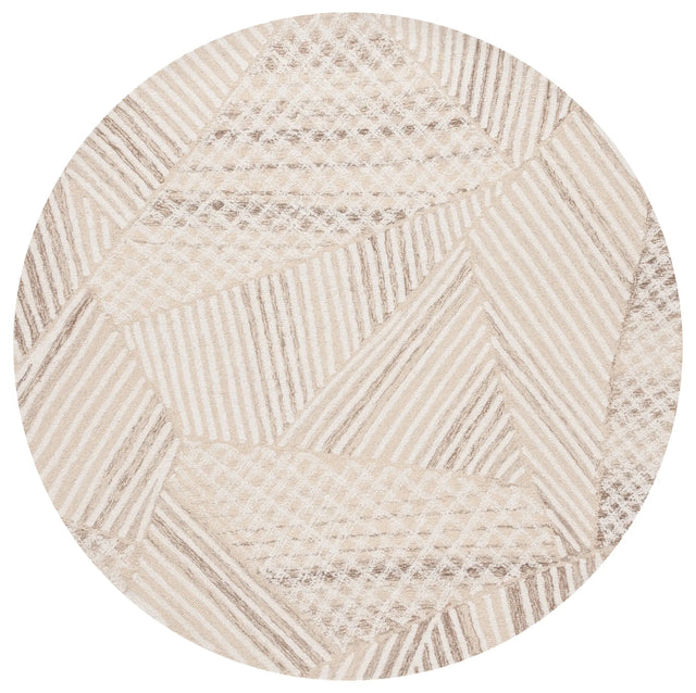 Safavieh Abstract 6'-0" x 6'-0" Rug in Ivory / Light Brown