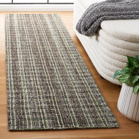 Safavieh Abstract 2'-3" x 8'-0" Rug in Brown / Green