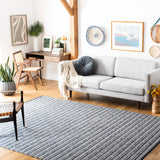 Safavieh Striped Kilim 10'-0" x 14'-0" Rug in Navy / Blue