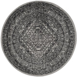 Safavieh Adirondack 4'-0" x 4'-0" Rug in Silver / Black
