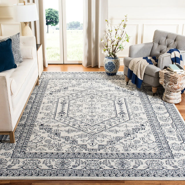 Safavieh Adirondack 10'-0" x 14'-0" Rug in Ivory / Navy