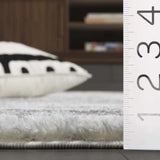 Safavieh Tahoe Shag 4'-0" x 6'-0" Rug in Ivory / Dark Grey