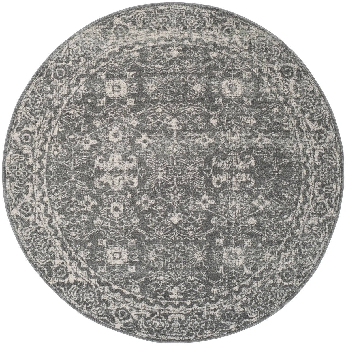 Safavieh Evoke 6'-7" x 6'-7" Rug in Grey / Ivory