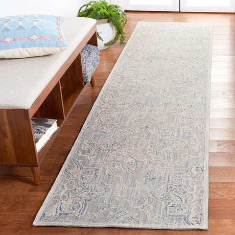Safavieh Trace 2'-3" x 9'-0" Rug in Light Blue / Ivory