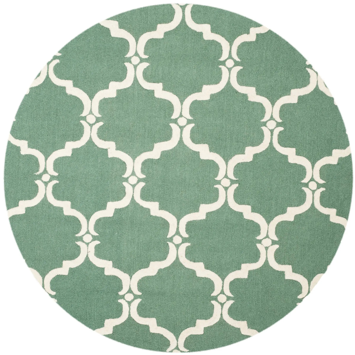 Safavieh Cambridge 6'-0" x 6'-0" Rug in Teal / Ivory