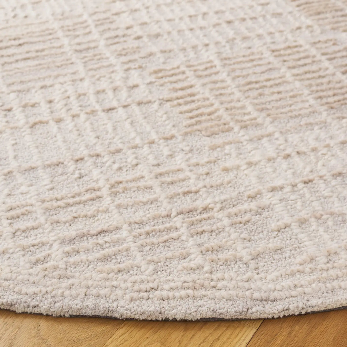 Safavieh Abstract 6'-0" x 6'-0" Rug in Light Brown / Ivory