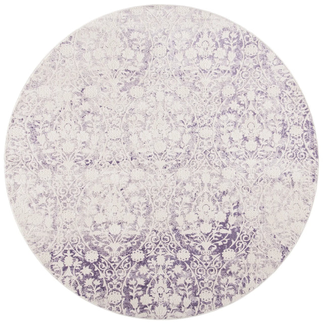 Safavieh Passion 5'-0" x 5'-0" Rug in Lavander / Ivory