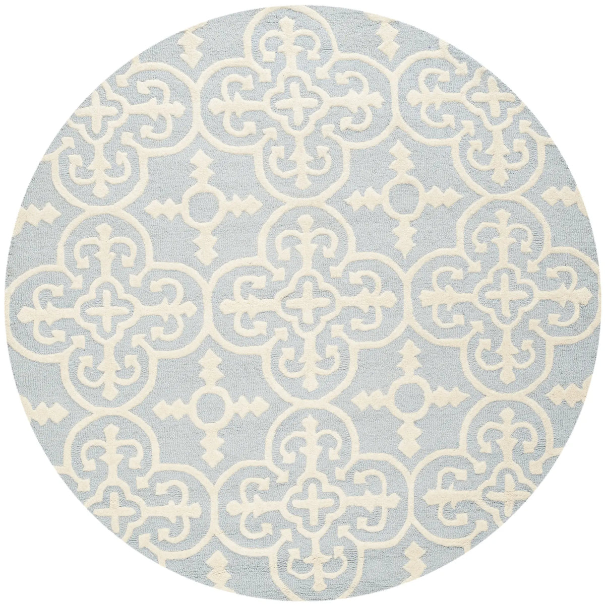 Safavieh Cambridge 6'-0" x 6'-0" Rug in Light Blue / Ivory