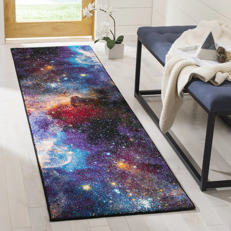Safavieh Galaxy 2'-3" x 10'-0" Rug in Purple / Multi
