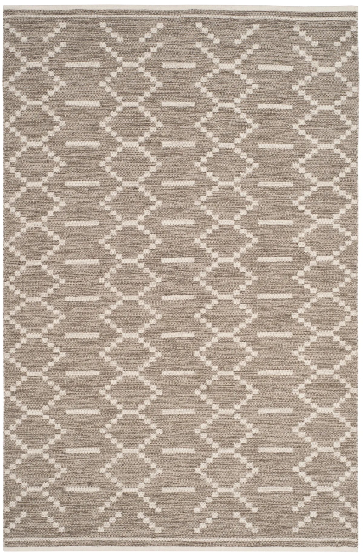 Safavieh Kilim 4'-0" x 6'-0" Rug in Grey / Ivory