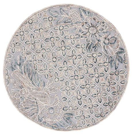 Safavieh Trace 6'-0" x 6'-0" Rug in Grey / Beige