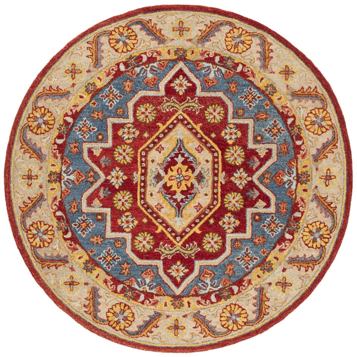 Safavieh Antiquity 6'-0" x 6'-0" Rug in Red / Blue