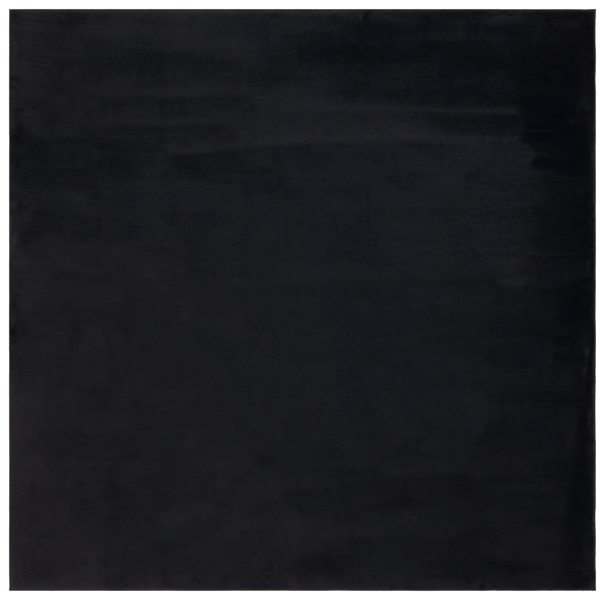 Safavieh Faux Rabbit Fur 6'-0" x 6'-0" Rug in Black