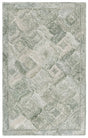 Safavieh Marquee 4'-0" x 6'-0" Rug in Green / Ivory