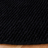 Safavieh Natura 6'-0" x 6'-0" Rug in Black / Ivory