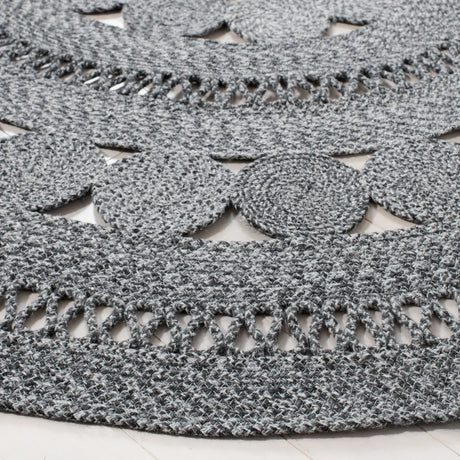 Safavieh Cape Cod 5'-0" x 5'-0" Rug in Charcoal