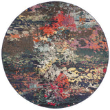 Safavieh Monaco 6'-7" x 6'-7" Rug in Brown / Teal