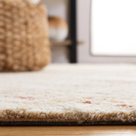 Safavieh Micro-Loop 4'-0" x 6'-0" Rug in Ivory / Red