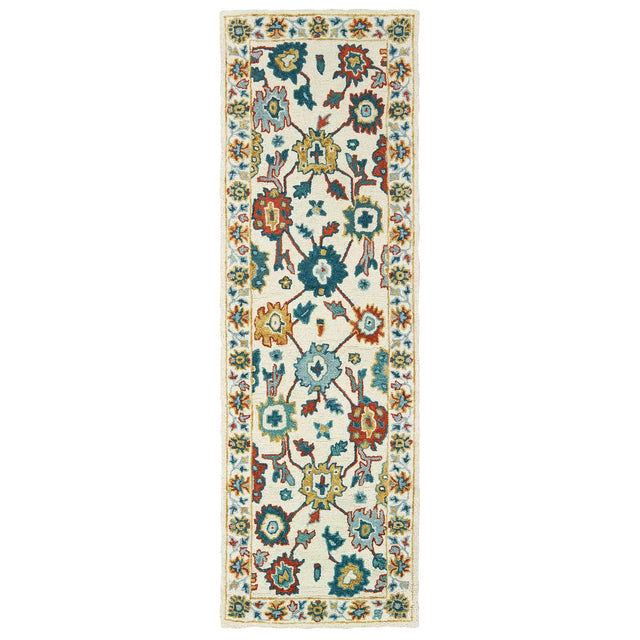 Oriental Weavers Sphinx Zahra 75507 Ivory / Gold Rugs - runner
