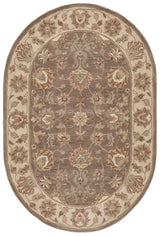 Safavieh Heritage 4'-6" x 6'-6" Rug in Brown / Ivory