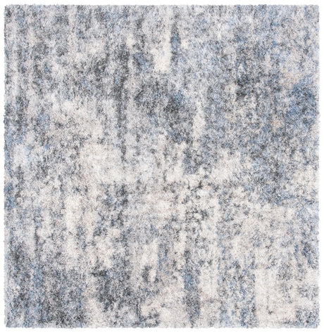 Safavieh Berber Shag 200 6'-7" x 6'-7" Rug in Ivory / Grey