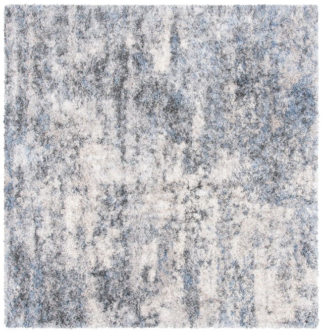 Safavieh Berber Shag 200 6'-7" x 6'-7" Rug in Ivory / Grey