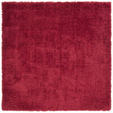Safavieh Madrid Shag 200 6'-7" x 6'-7" Rug in Red
