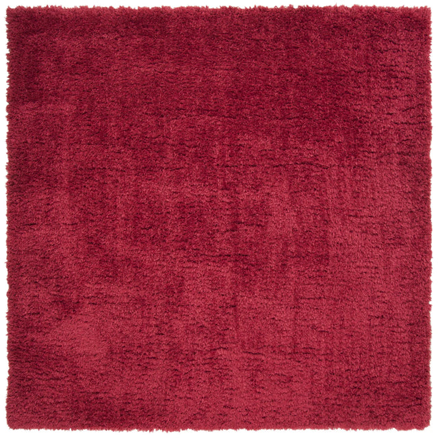 Safavieh Madrid Shag 200 6'-7" x 6'-7" Rug in Red