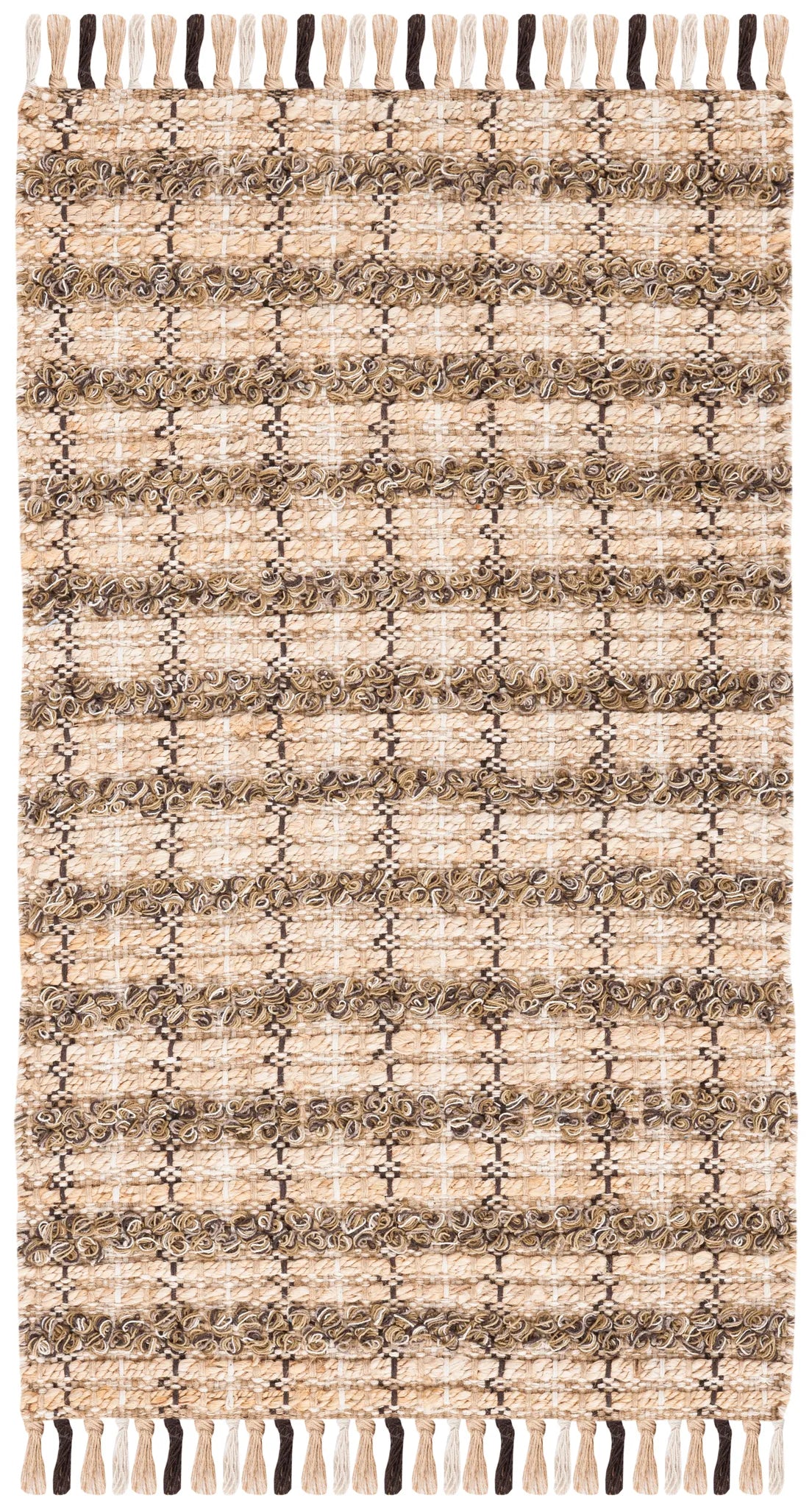 Safavieh Cape Cod 2'-3" x 3'-9" Rug in Brown / Natural