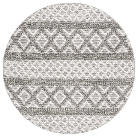 Safavieh Vermont 6'-0" x 6'-0" Rug in Ivory / Dark Grey