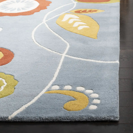 Safavieh Soho 3'-6" x 5'-6" Rug in Light Blue / Multi