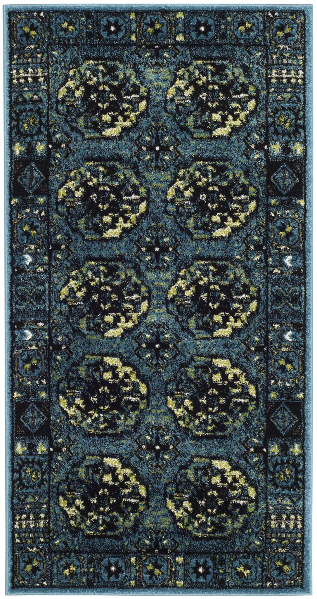Safavieh Vintage Hamadan 2'-7" x 5'-0" Rug in Blue / Multi