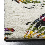 Safavieh Fiesta Shag 4'-0" x 6'-0" Rug in Cream / Multi