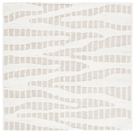 Safavieh Manhattan 6'-0" x 6'-0" Rug in Beige / Ivory