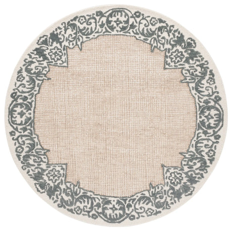 Safavieh Ebony 6'-0" x 6'-0" Rug in Ivory / Grey