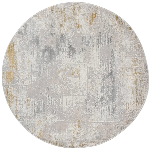 Safavieh Palma 6'-7" x 6'-7" Rug in Grey / Gold