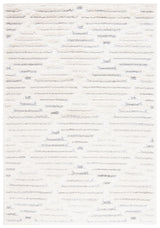 Safavieh Hi-Lo Shag 4'-0" x 6'-0" Rug in Beige / Grey