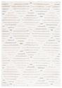 Safavieh Hi-Lo Shag 4'-0" x 6'-0" Rug in Beige / Grey