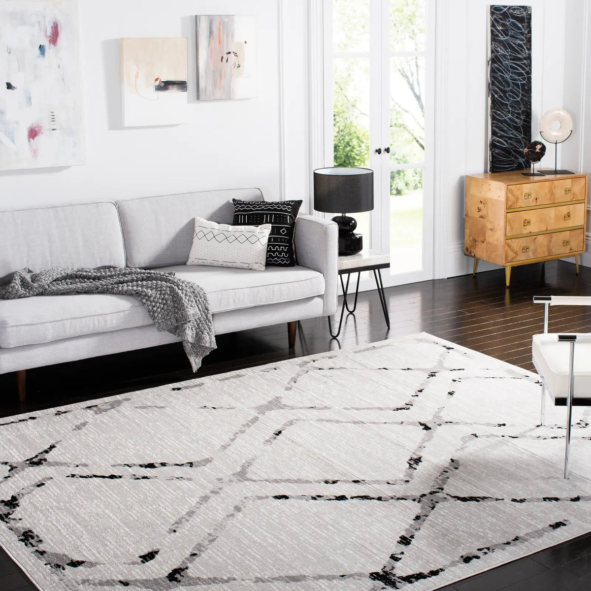 Safavieh Skyler 10'-0" x 14'-0" Rug in Ivory / Grey