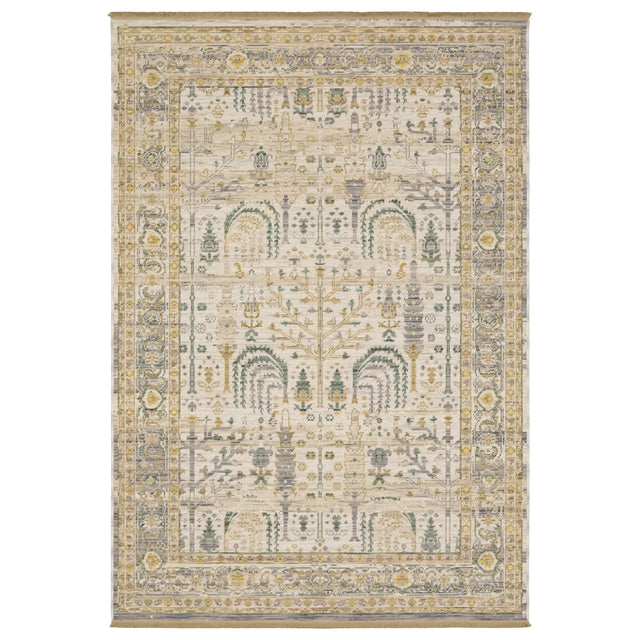 Oriental Weavers Sphinx Acacia ACA14 Green Rugs - main flat