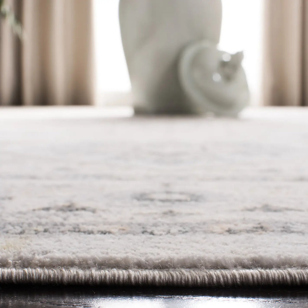 Safavieh Isabella 4'-0" x 6'-0" Rug in Light Grey / Grey