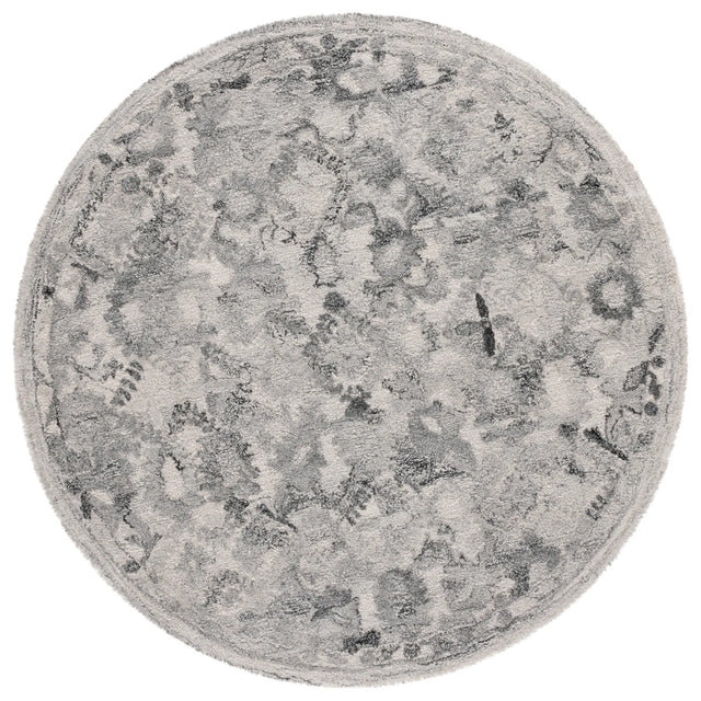 Safavieh Marquee 6'-0" x 6'-0" Rug in Light Grey / Charcoal