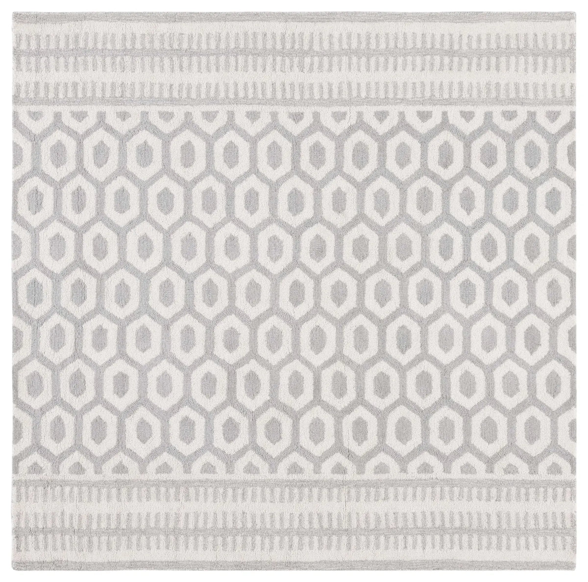 Safavieh Capri 6'-0" x 6'-0" Rug in Ivory / Grey